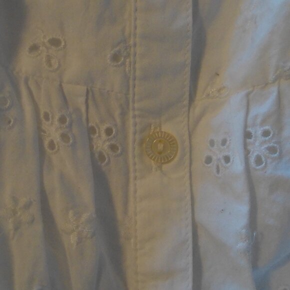 NWT: Doen X GAP Eyelet Midi Dress Off White Size L - Picture 11 of 12